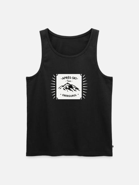 Après-Ski Obergurgl - Men's Premium Organic Tank Top - black