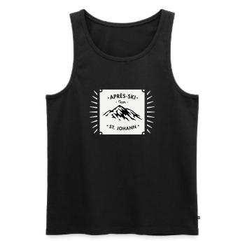 Après-Ski St. Johann - Men's Premium Organic Tank Top - black - Front - Michal (187cm)