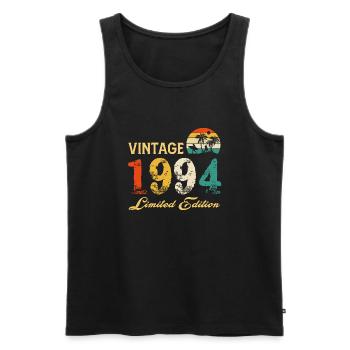 Vintage 1994 Limited Edition Made In 1994 Birthday - Men's Premium Organic Tank Top - black - Front - Michal (187cm)