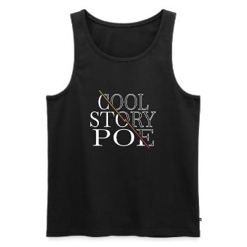 present earth believe conspiracy present idea - Männer Premium Bio Tank Top - Schwarz - Vorne - Michal (187cm)
