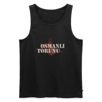 Osmanlı Torunu - Männer Premium Bio Tank Top - Schwarz - Vorne - AI Model Male 178 light (178cm)