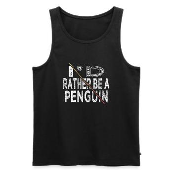 birthday present statement fun emperor - Männer Premium Bio Tank Top - Schwarz - Vorne - Michal (187cm)