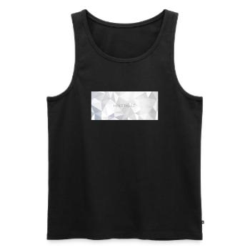 J’adore les cristaux - Débardeur bio Premium Homme - noir - Devant - Michal (187cm)