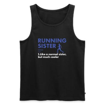 Sport Sister Running - Männer Premium Bio Tank Top - Schwarz - Vorne - Michal (187cm)