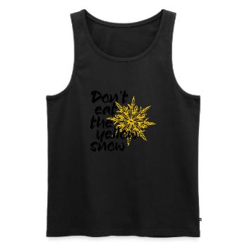 Dont eat the yellow snow - Men's Premium Organic Tank Top - black - Front - AI Model Male 178 light (178cm)