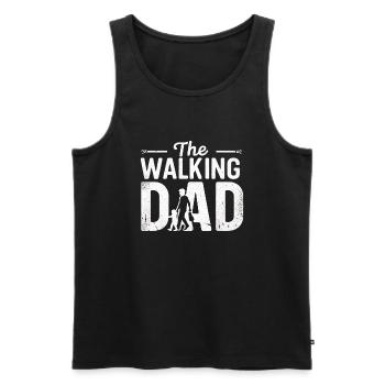 The Walking Dad Gift for Men - Men's Premium Organic Tank Top - black - Front - Michal (187cm)