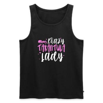 Tarantula Girl - Spider Arachnid Lover Tarantula - Men's Premium Organic Tank Top - black - Front - Michal (187cm)