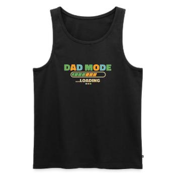 Dad Mode Shirt - Männer Premium Bio Tank Top - Schwarz - Vorne - Michal (187cm)