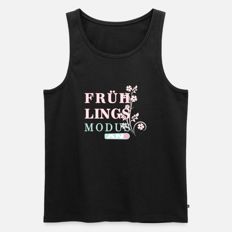 Springtime - Spring is here! - Men's Premium Organic Tank Top - black