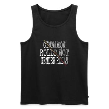 ruth bader ginsburg barber hair jokes awesome - Männer Premium Bio Tank Top - Schwarz - Vorne - AI Model Male 178 light (178cm)