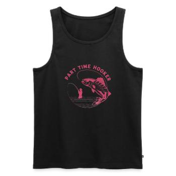 fish, fish, fishing, lake, sea, fishing, fauna, exotic - Men's Premium Organic Tank Top - black - Front - AI Model Male 178 light (178cm)
