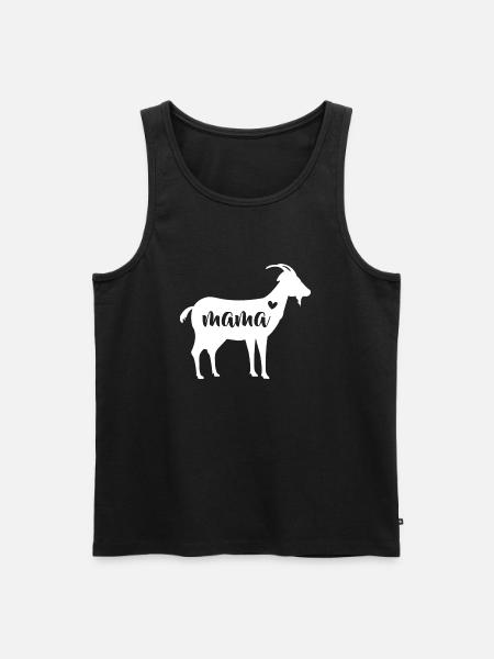 Goat Mothers Day Mama Farm Mom Lover Gift Women - Men's Premium Organic Tank Top - black