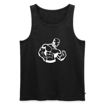 Bodybuilding Bodybuilders - Men's Premium Organic Tank Top - black - Front - AI Model Male 178 light (178cm)