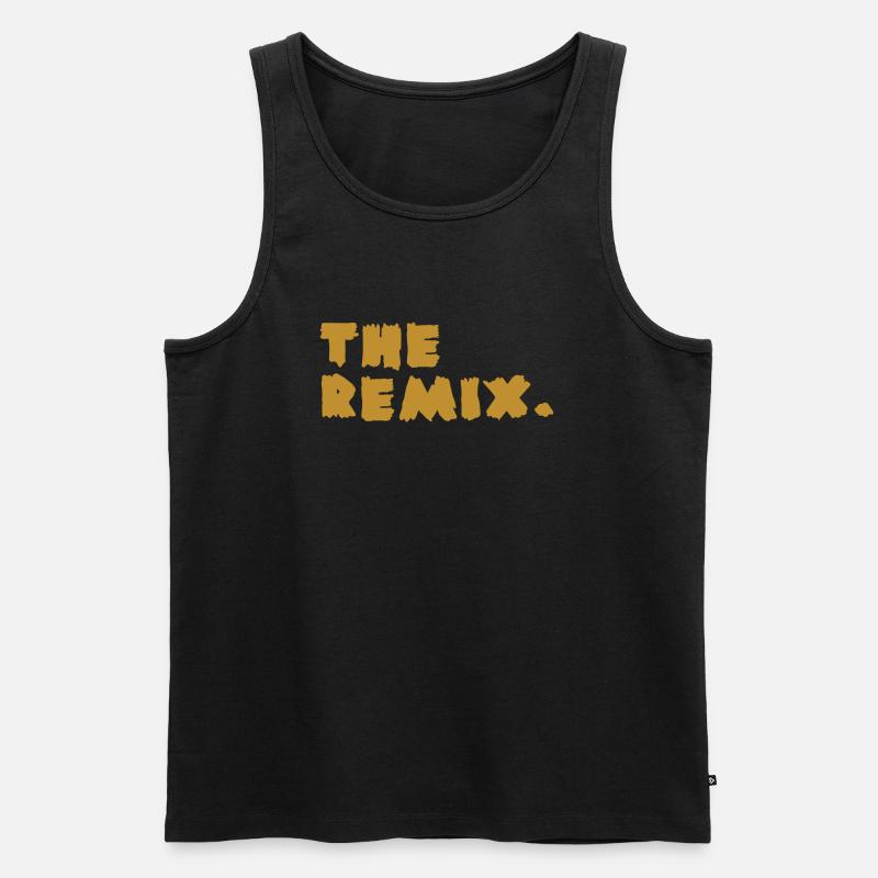 The Remix - Men's Premium Organic Tank Top - black