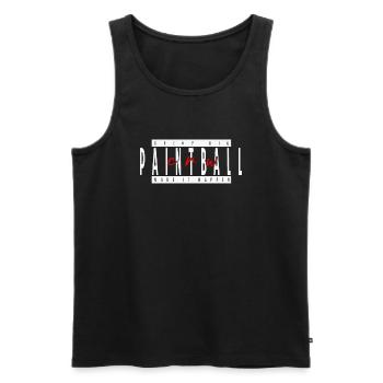 Équipe de paintball, rêvez grand, réalisez votre réalité - Débardeur bio Premium Homme - noir - Devant - Michal (187cm)