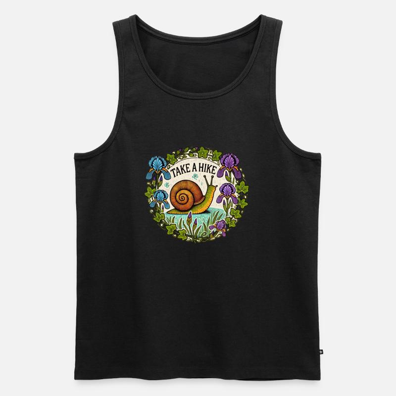 Machen Sie eine Wanderung - Männer Premium Bio Tank Top - Schwarz