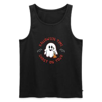 Halloween Time - Männer Premium Bio Tank Top - Schwarz - Vorne - AI Model Male 178 light (178cm)