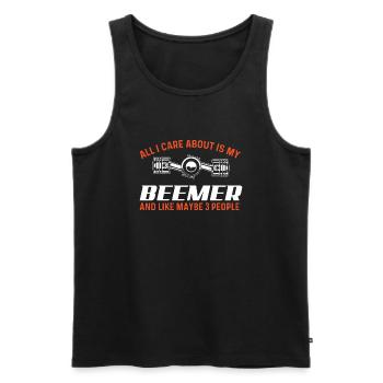 Tout ce qui m’importe, c’est mon Beemer - Car Guy - Débardeur bio Premium Homme - noir - Devant - Michal (187cm)