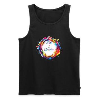 KiJØ x ISOvation - Men's Premium Organic Tank Top - black - Front - Michal (187cm)