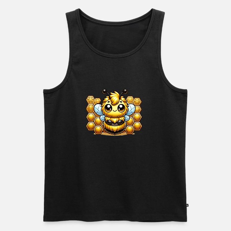 hummel comic waben - Männer Premium Bio Tank Top - Schwarz