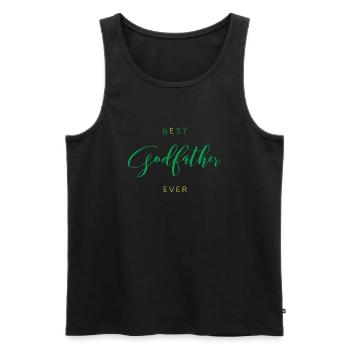 LIEBE ZUM PATEN - Männer Premium Bio Tank Top - Schwarz - Vorne - AI Model Male 178 light (178cm)