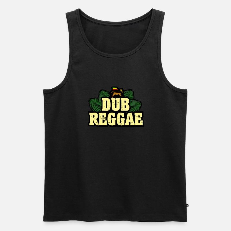 Dub Reggae - Männer Premium Bio Tank Top - Schwarz