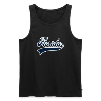 florida weiß navy - Männer Premium Bio Tank Top - Schwarz - Vorne - AI Model Male 178 light (178cm)