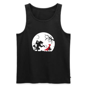 Red Riding Hood - Men's Premium Organic Tank Top - black - Front - AI Model Male 178 light (178cm)