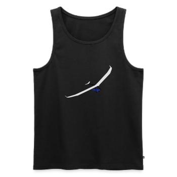Hängegleiter Atos - Männer Premium Bio Tank Top - Schwarz - Vorne - AI Model Male 178 light (178cm)