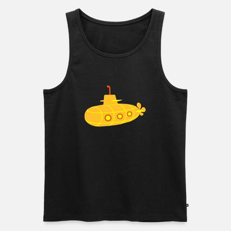 U-Boot - Männer Premium Bio Tank Top - Schwarz