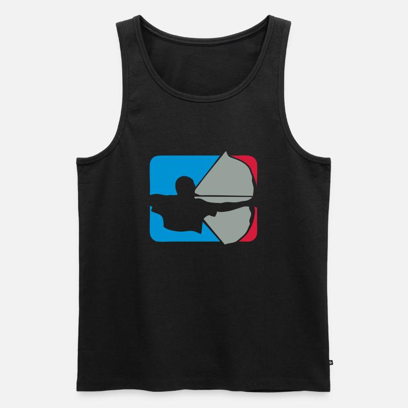 archery archery logo bogenschieben drapes - Men's Premium Organic Tank Top - black