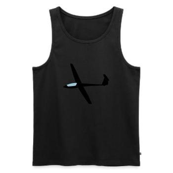 asw19 Segelflugzeug Segelflieger Geschenk - Männer Premium Bio Tank Top - Schwarz - Vorne - Michal (187cm)