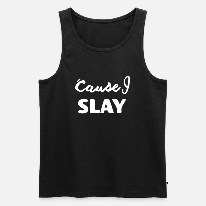 Slay - Männer Premium Bio Tank Top - Schwarz