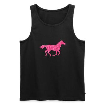 glitter horse - Men's Premium Organic Tank Top - black - Front - AI Model Male 178 light (178cm)