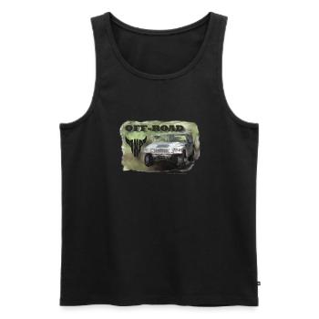 Hummer H1 Offroad Off-Road 4x4 Shirt - Débardeur bio Premium Homme - noir - Devant - Michal (187cm)