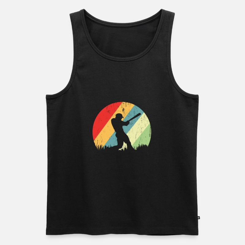Baseball - Männer Premium Bio Tank Top - Schwarz
