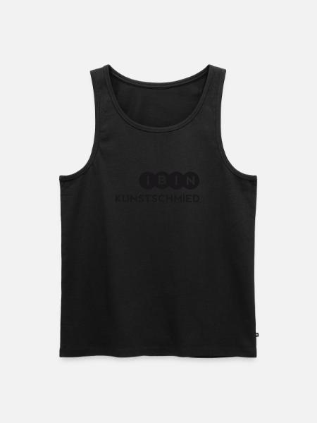 I BIN KUNSTSCHMIED-1 - Männer Premium Bio Tank Top - Schwarz