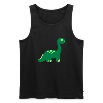 Dinosaur - Men's Premium Organic Tank Top - black - Front - AI Model Male 178 light (178cm)