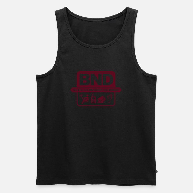 BND hört zu - Männer Premium Bio Tank Top - Schwarz