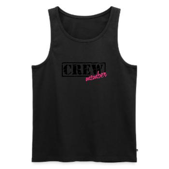 crew member (Farben frei wählbar) - Männer Premium Bio Tank Top - Schwarz - Vorne - AI Model Male 178 light (178cm)