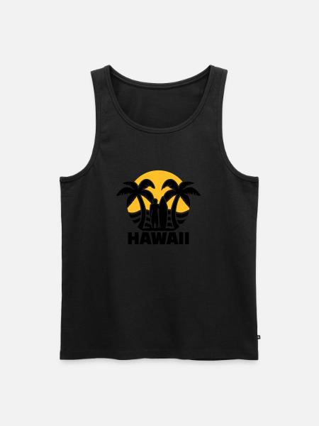 Hawaii - Men's Premium Organic Tank Top - black