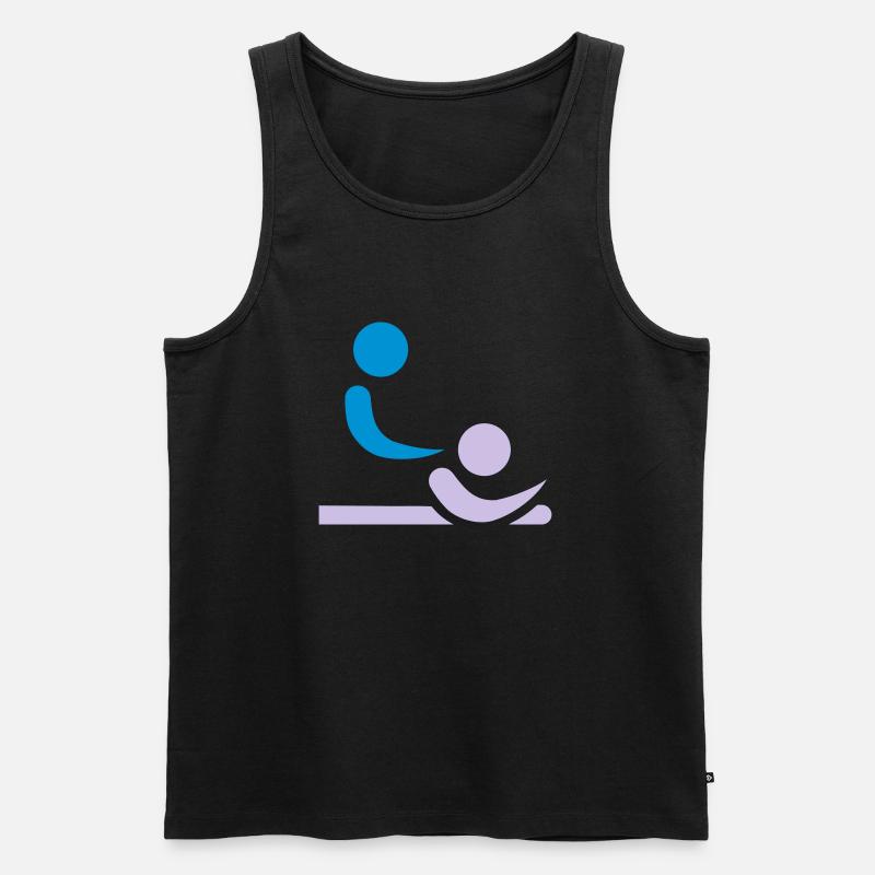 Physiotherapeut - Männer Premium Bio Tank Top - Schwarz