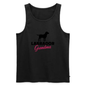 Labrador - Débardeur bio Premium Homme - noir - Devant - Michal (187cm)