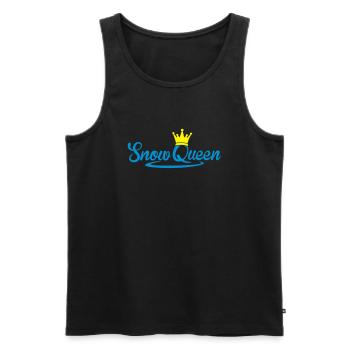 Snow Queen skiing snowboard Queen Berge - Men's Premium Organic Tank Top - black - Front - AI Model Male 178 light (178cm)