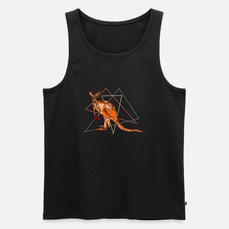 Känguru! - Männer Premium Bio Tank Top - Schwarz