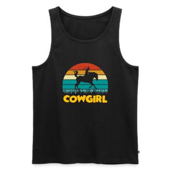 Horse Horse Lover, Horse Horse. Love Horses - Men's Premium Organic Tank Top - black - Front - Michal (187cm)