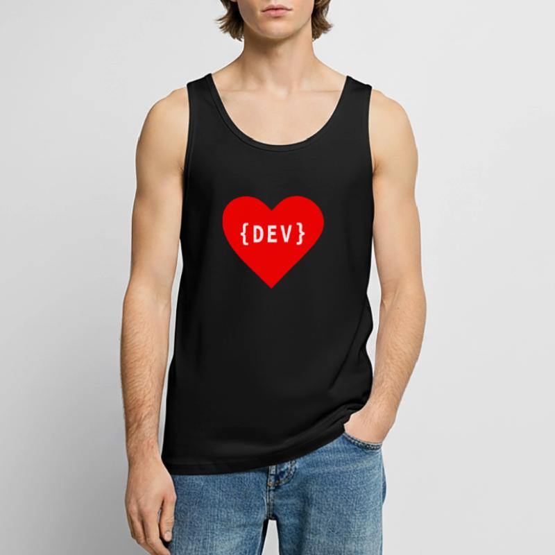 Software Developer, Liebe Code DEV Entwickler Tag Männer Premium Bio Tank Top