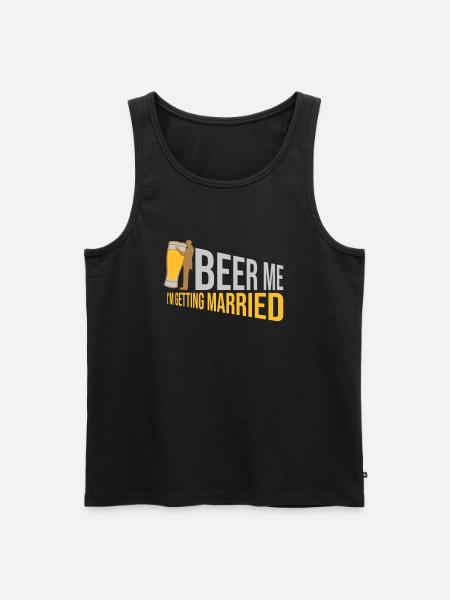 Beer Me Getting Married - Men's Premium Organic Tank Top - black