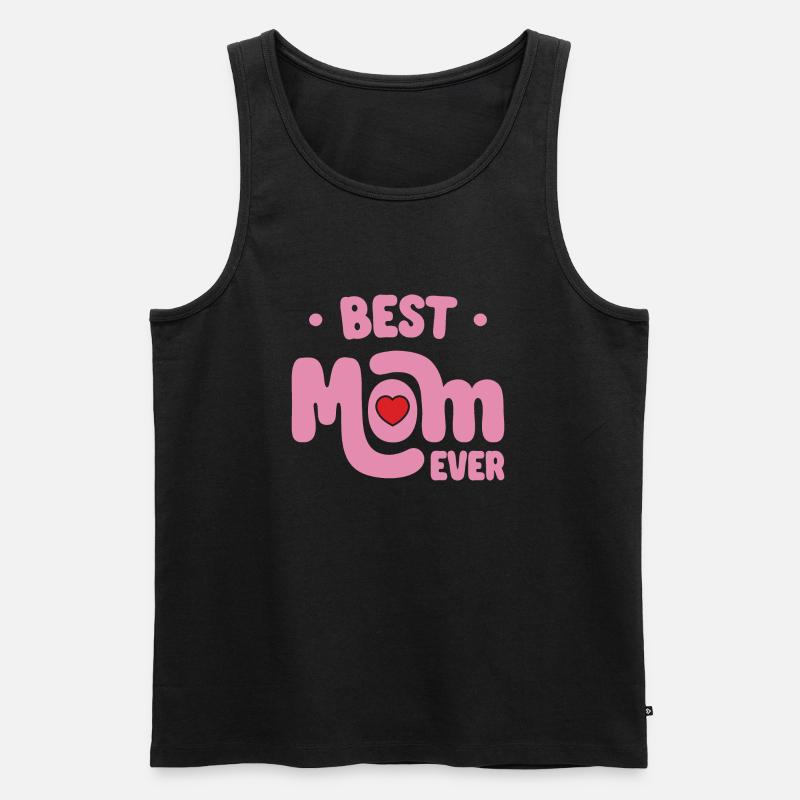 Beste Mutter aller Zeiten - Männer Premium Bio Tank Top - Schwarz