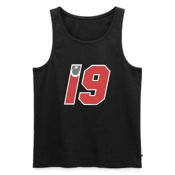 Çorum - Männer Premium Bio Tank Top - Schwarz - Vorne - AI Model Male 178 light (178cm)